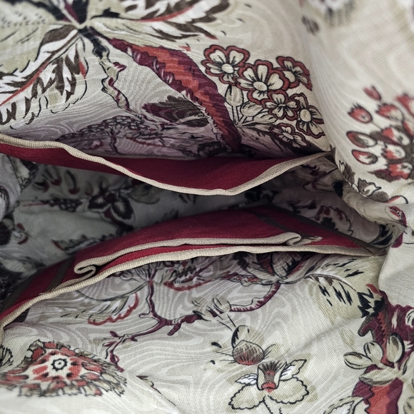 NWT Magu Bordo Canvas Crossbody Bag Red Messenger Tote Made in Brazil - Picture 9 of 11